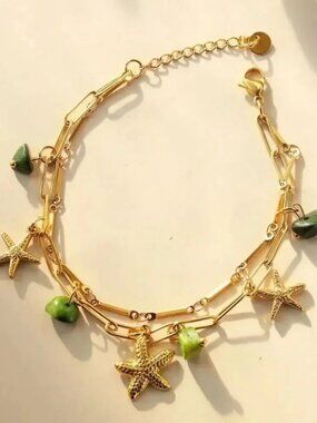 Starfish Charm Bracelet Q729